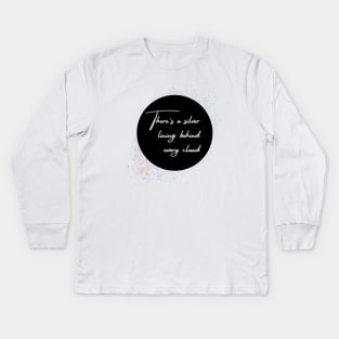 Uplift Collection - Silver Lining (Variation 2) Kids Long Sleeve T-Shirt